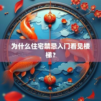 为什么住宅禁忌入门看见楼梯？