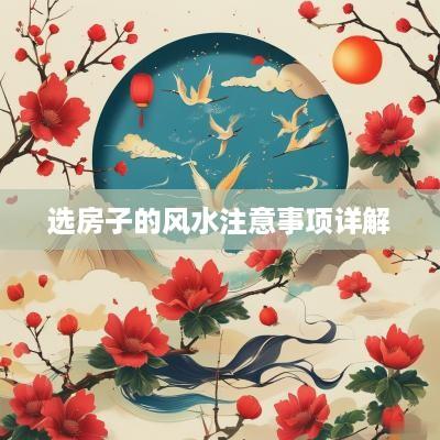 选房子的风水注意事项详解