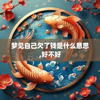 梦见自己欠了钱是什么意思,好不好