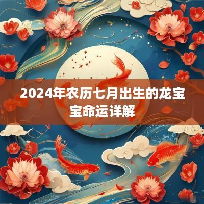 2025年农历七月出生的龙宝宝命运详解