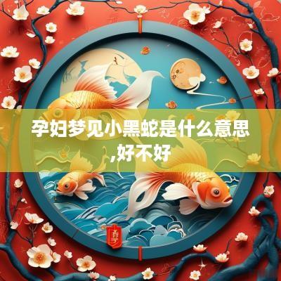 孕妇梦见小黑蛇是什么意思,好不好