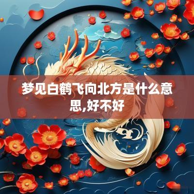 梦见白鹤飞向北方是什么意思,好不好