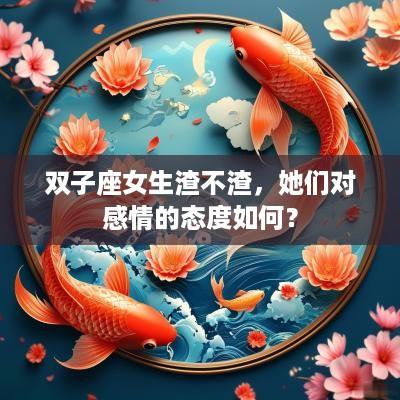 双子座女生渣不渣，她们对感情的态度如何？