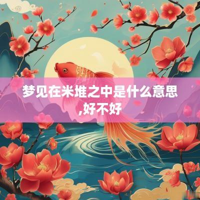 梦见在米堆之中是什么意思,好不好