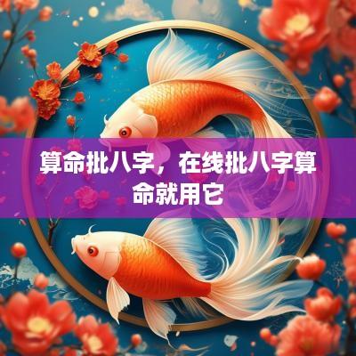 算命批八字，在线批八字算命就用它