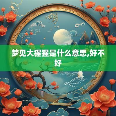 梦见大猩猩是什么意思,好不好