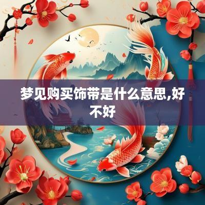 梦见购买饰带是什么意思,好不好
