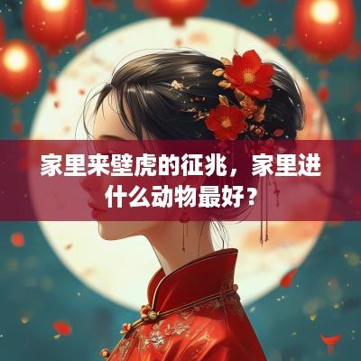 家里来壁虎的征兆，家里进什么动物最好？