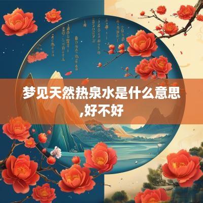 梦见天然热泉水是什么意思,好不好