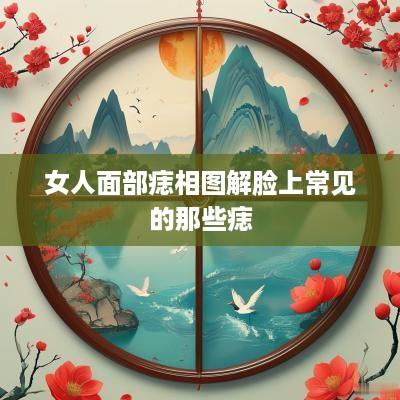 女人面部痣相图解脸上常见的那些痣