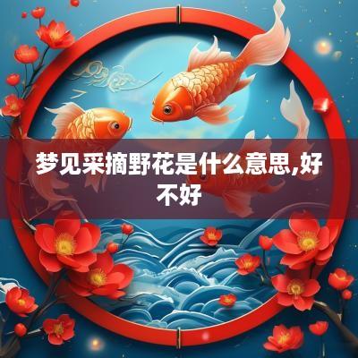 梦见采摘野花是什么意思,好不好