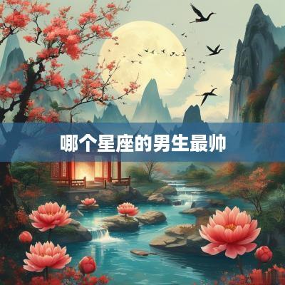 哪个星座的男生最帅