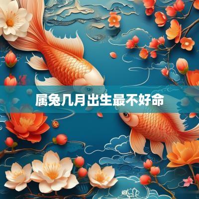 属兔几月出生最不好命