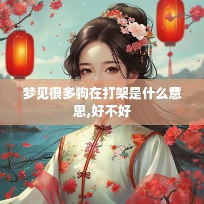 梦见很多狗在打架是什么意思,好不好