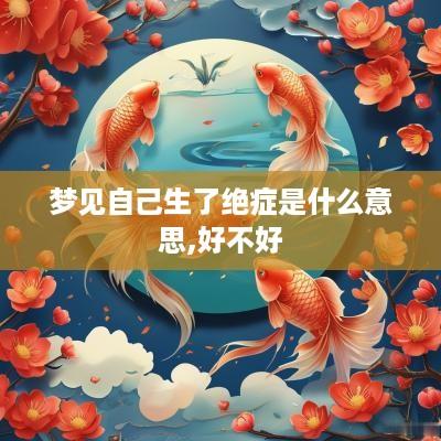 梦见自己生了绝症是什么意思,好不好