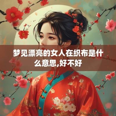 梦见漂亮的女人在织布是什么意思,好不好