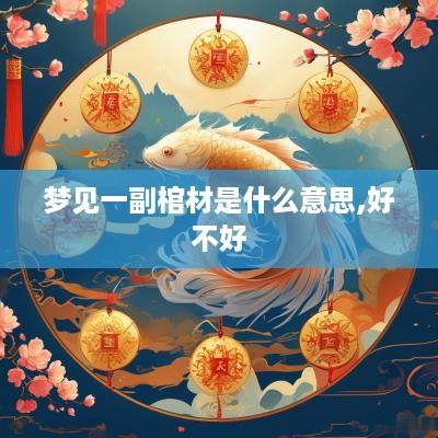 梦见一副棺材是什么意思,好不好