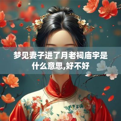 梦见妻子进了月老祠庙宇是什么意思,好不好