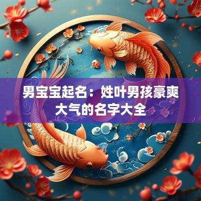 男宝宝起名：姓叶男孩豪爽大气的名字大全