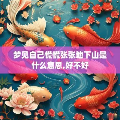梦见自己慌慌张张地下山是什么意思,好不好