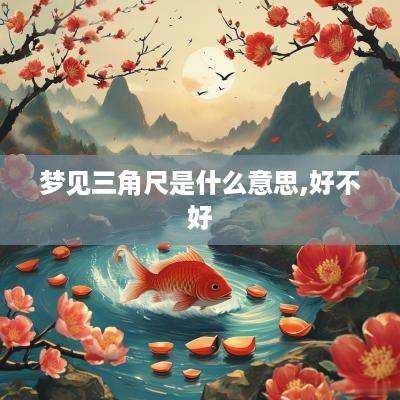 梦见三角尺是什么意思,好不好