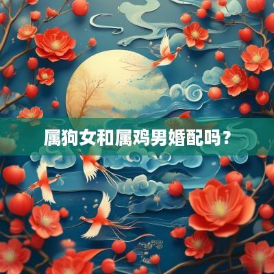 属狗女和属鸡男婚配吗？