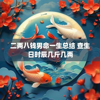 二两八钱男命一生总结 查生日时辰几斤几两