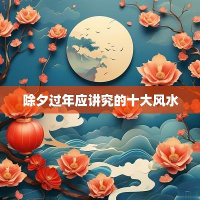除夕过年应讲究的十大风水