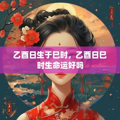 乙酉日生于巳时，乙酉日巳时生命运好吗