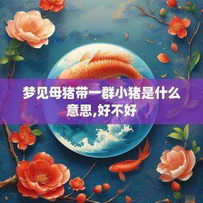梦见母猪带一群小猪是什么意思,好不好