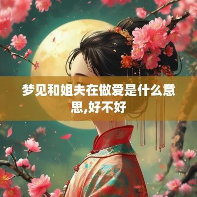 梦见和姐夫在做爱是什么意思,好不好