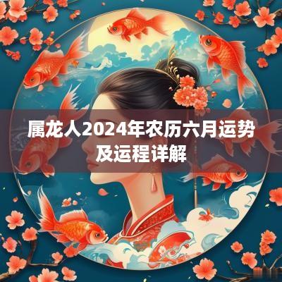 属龙人2025年农历六月运势及运程详解