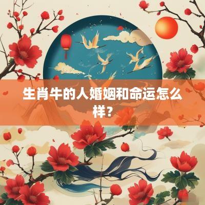 生肖牛的人婚姻和命运怎么样？