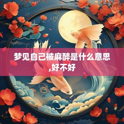 梦见自己被麻醉是什么意思,好不好