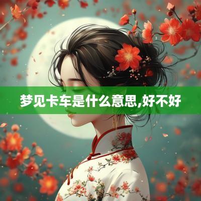 梦见卡车是什么意思,好不好