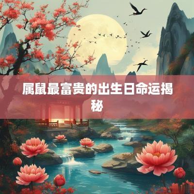 属鼠最富贵的出生日命运揭秘