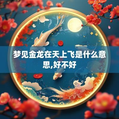 梦见金龙在天上飞是什么意思,好不好