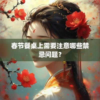 春节餐桌上需要注意哪些禁忌问题？