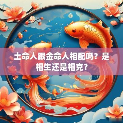 土命人跟金命人相配吗？是相生还是相克？
