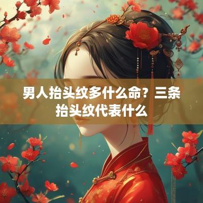 男人抬头纹多什么命？三条抬头纹代表什么