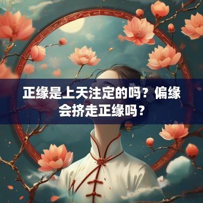 正缘是上天注定的吗？偏缘会挤走正缘吗？