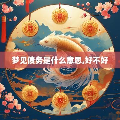 梦见债务是什么意思,好不好