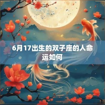 6月17出生的双子座的人命运如何