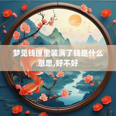 梦见钱匣里装满了钱是什么意思,好不好