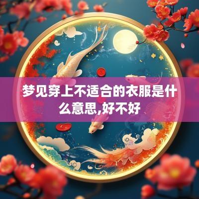 梦见穿上不适合的衣服是什么意思,好不好