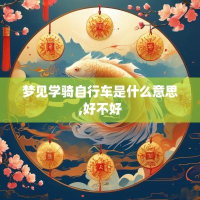 梦见学骑自行车是什么意思,好不好