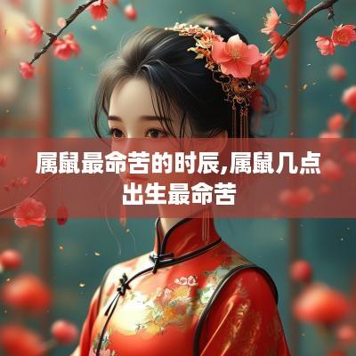 属鼠最命苦的时辰,属鼠几点出生最命苦