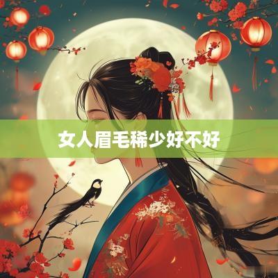 女人眉毛稀少好不好