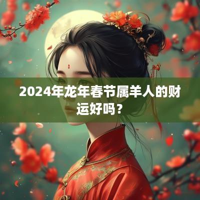 2025年蛇年春节属羊人的财运好吗？