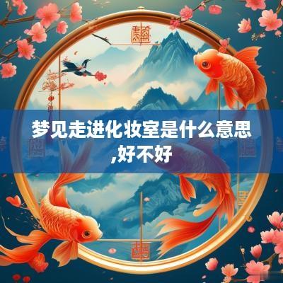 梦见走进化妆室是什么意思,好不好
